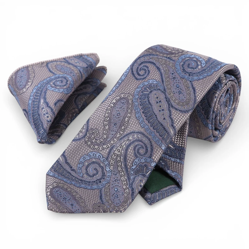 کراوات و دستمال جیب مردانه نسن مدل V62