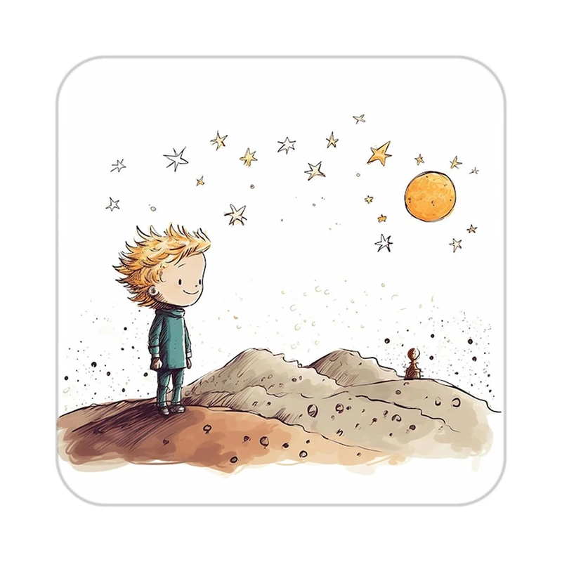 زیر لیوانی کاکتی طرح شازده کوچولو مدل mp35694