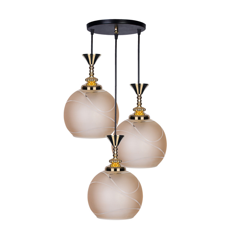 لوستر سه شعله مدل شکوفه RR9