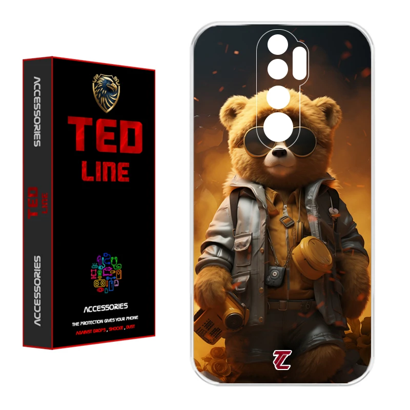کاور تد لاین طرح خرس جنگی کد 1103 مناسب برای گوشی موبایل شیائومی Redmi Note 8 Pro