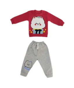 ست تونیک و شلوار دخترانه مدل خرسی کد 1258