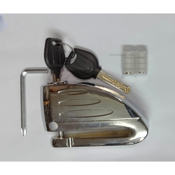 قفل دیسکی موتور سیکلت ردلاین مدل آژیردار کد ALM_6MM