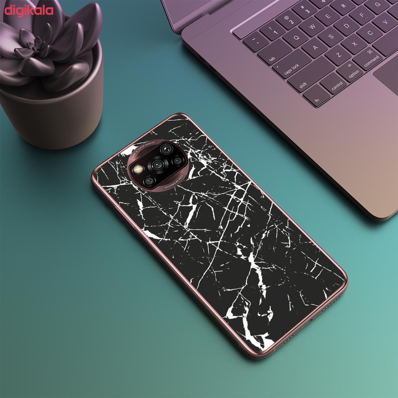برچسب پوششی راک اسپیس طرح Marble-BK مناسب برای گوشی موبایل شیائومی POCO X3 Pro main 1 4