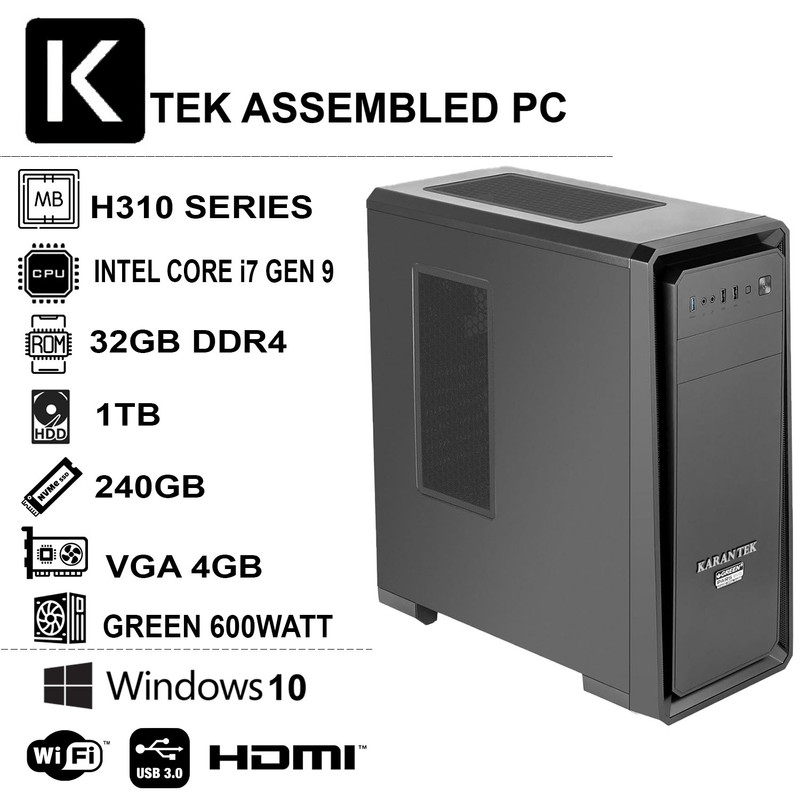 کیس اسمبل شده کران تک مدل GEN9-i7321S2 VGA 4GB