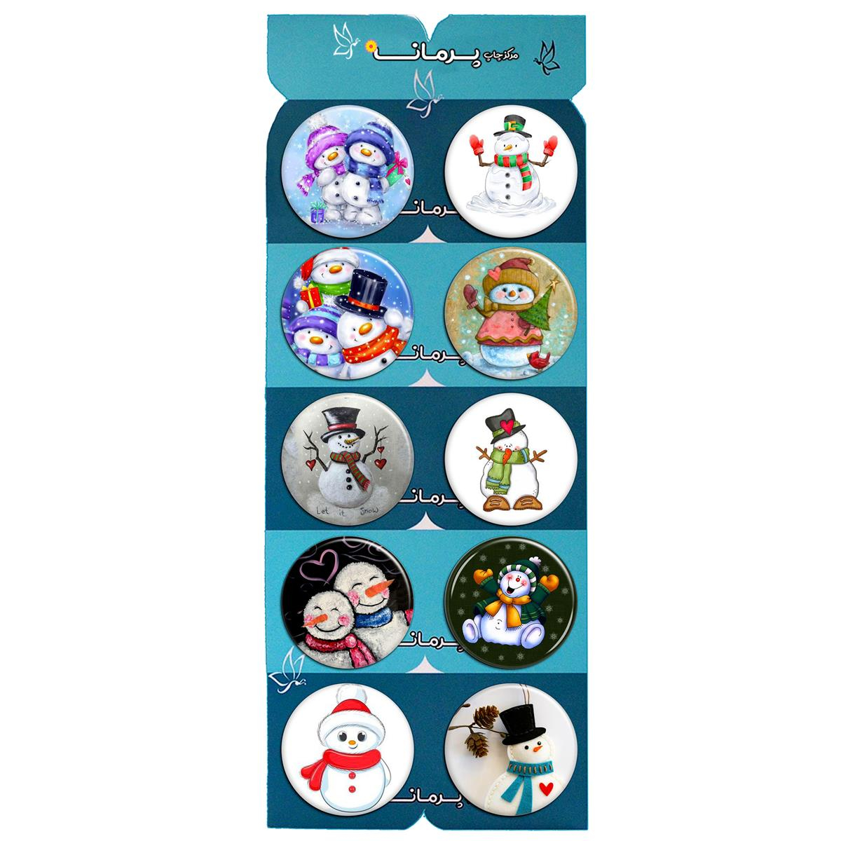 پیکسل پرمانه طرح snowman کد pmg.5651 مجموعه 10 عددی