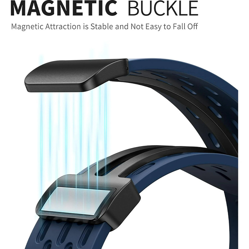 بند گوف مدل Breathable Silicon Magnetic مناسب برای اپل واچ سایز 42/44/45/49 میلی متری سری 1/2/3/4/5/6/7/8/9/SE/ULTRA/ULTRA 2