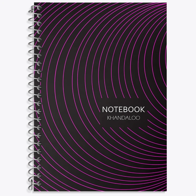 دفتر زبان 50 برگ خندالو مدل دو خط طرح مدرن کد N113