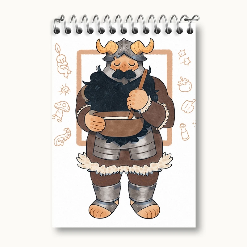 دفتر یادداشت 50 برگ خندالو مدل سنشی انیمه خوشمزه در سیاه چال کد 35885