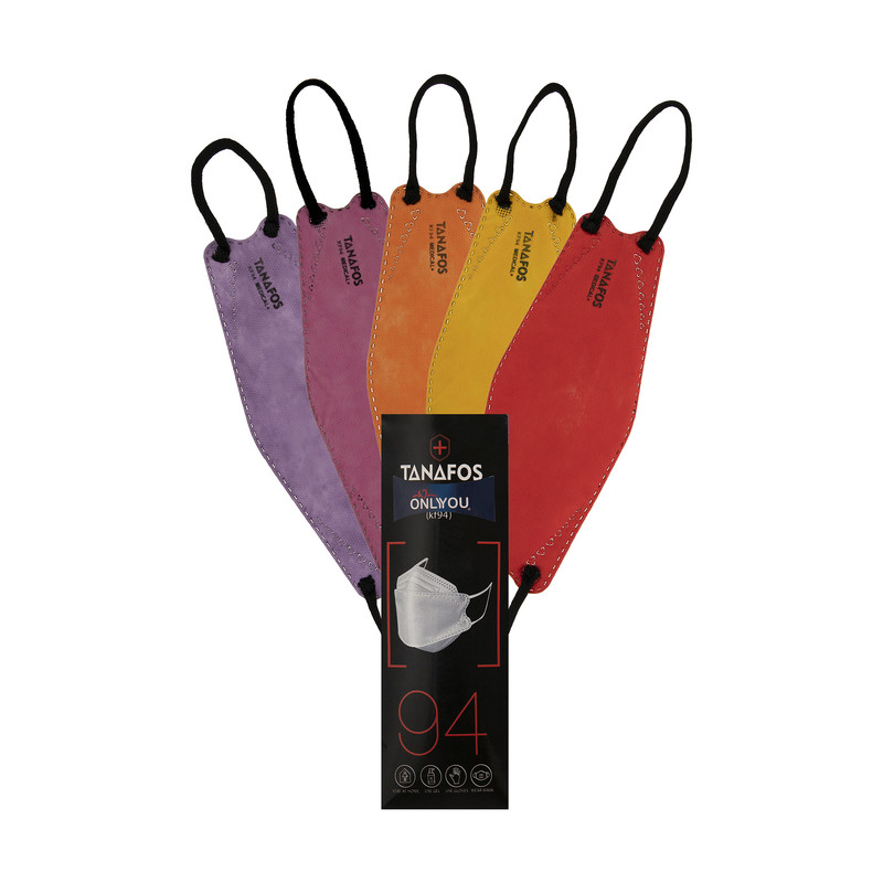 ماسک تنفسی اونلی یو طرح سه بعدی مدل تنفس کد F-Clrs 619 بسته 25 عددی