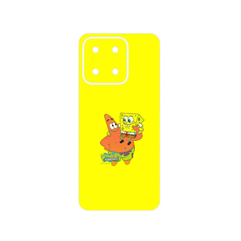 برچسب پوششی ماهوت مدل SpongeBob SquarePants مناسب برای گوشی موبایل آنر X5b Plus