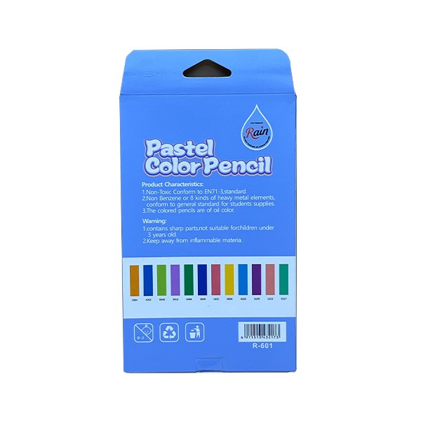 مداد رنگی 12 رنگ رین کد R 601