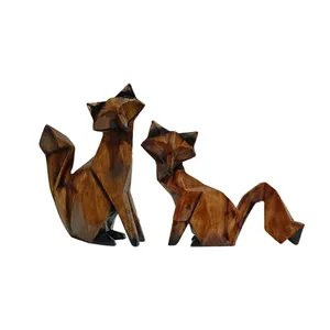 مجسمه مدل روباه گرافیک کد MR930 مجموعه 2 عددی