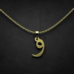 گردنبند طلا 18 عیار زنانه مدوپد مدل حرف و کد I2-1-1522