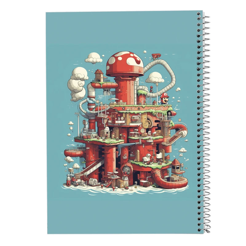 دفتر لیست خرید 50 برگ مدوپد مدل سوپرماریو super mario کد DF2935