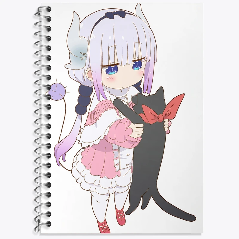 دفتر لغت 50 برگ خندالو طرح کانا انیمه اژدهای خدمتکار کوبایاشی کد 36313