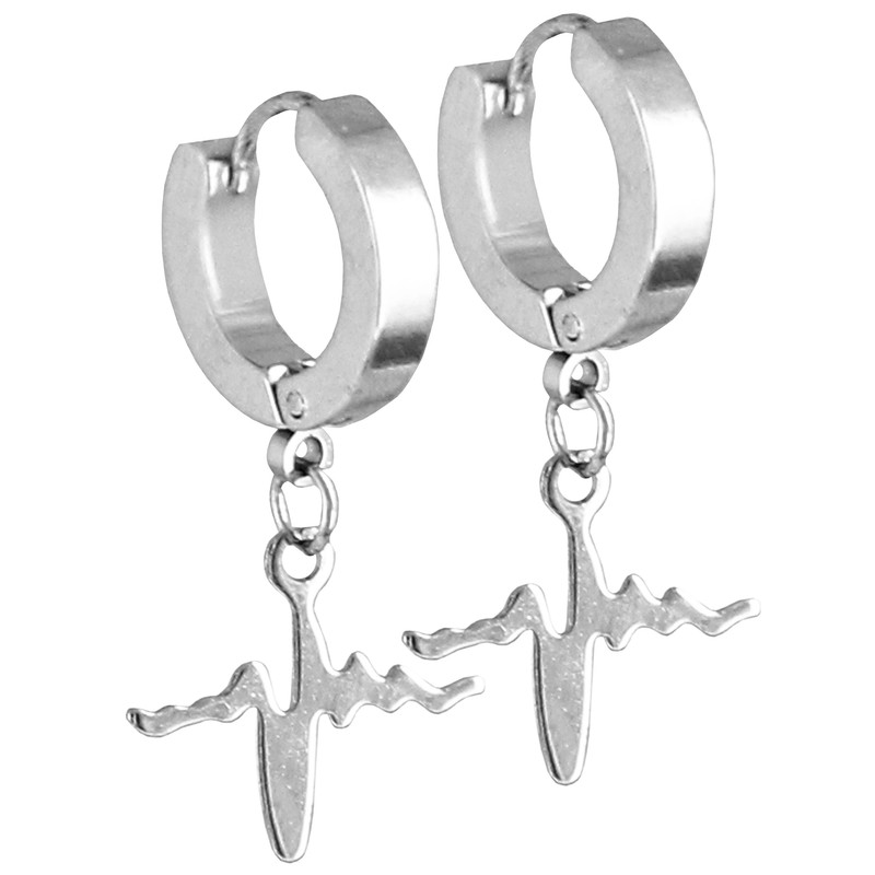 گوشواره زنانه طرح ضربان کد RKH_1158 گوشواره زنانه طرح ضربان کد RKH_1158