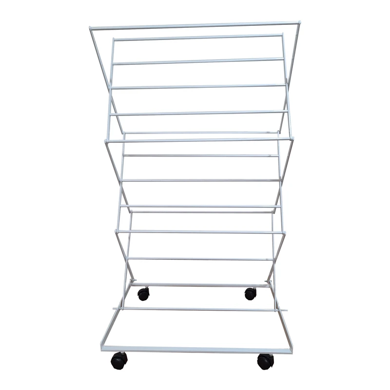 عکس شماره 2 : بند رخت مدل سیار سفید آکاردئونی کد13 تسمه