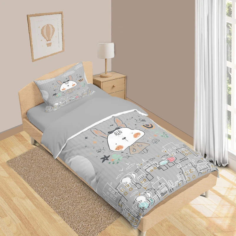 سرویس خواب 1 نفر 5 تکه نوپه هوم مدل خرگوشی T6374