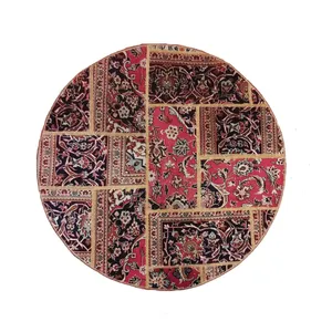 کلاژ فرش دستباف یک و نیم متری مدل چهل تکه کد NKP CON1