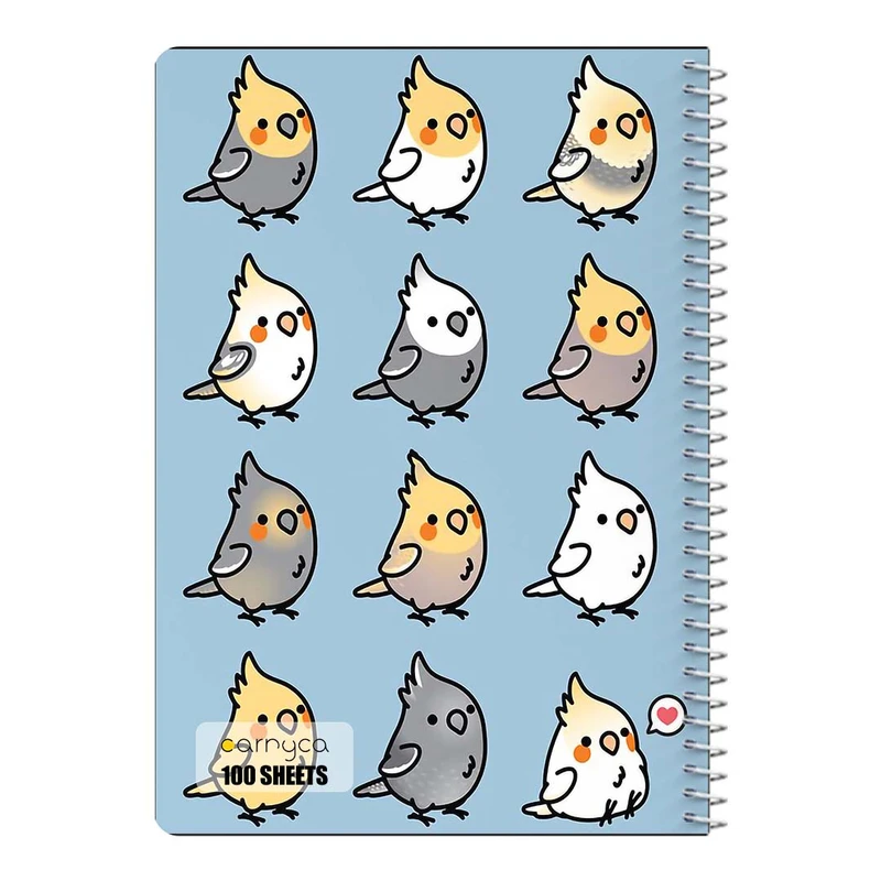 دفتر مشق 100 برگ سیمی کارنیکا طرح طوطی Parrot کد 47770