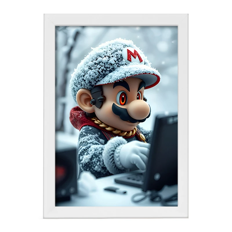 تابلو خندالو مدل سوپر ماریو (Super Mario) کد F12024