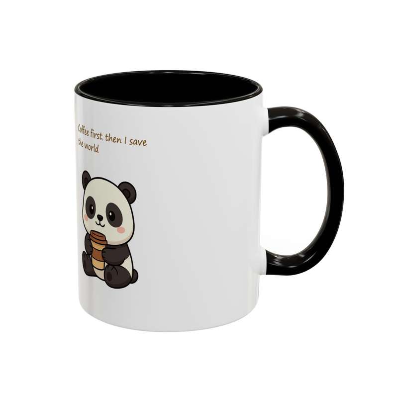 ماگ مدل دسته رنگی طرح پاندا ماگ مدل دسته رنگی طرح پاندا