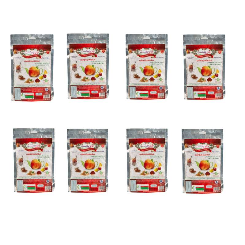 دمنوش میوه ای با طعم زنجبیل و دارچین چای بهشت  - 200 گرم مجموعه 8 عددی