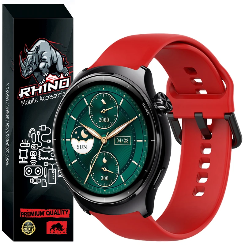 بند راینو مدل Silicon-SQ مناسب برای ساعت هوشمند میبرو لایت 3 / لایت 3 پرو