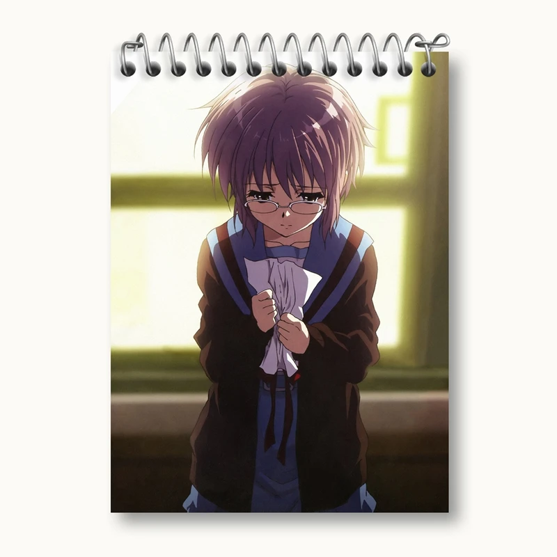 دفتر یادداشت 50 برگ خندالو مدل یوکی انیمه ناپدید شدن هارومی سوزومیا The Disappearance of Haruhi Suzumiya کد 23147