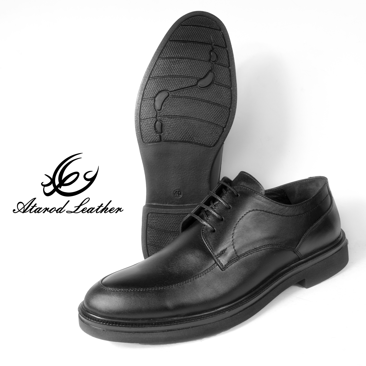 کفش مردانه چرم عطارد مدل چرم طبیعی کد SH87 -  - 8