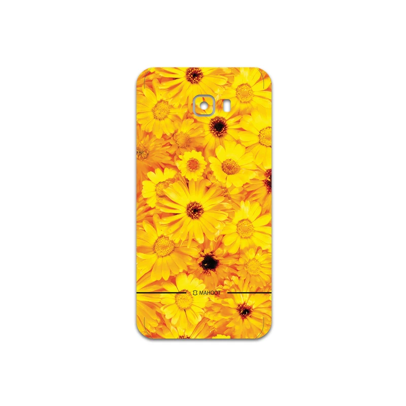برچسب پوششی ماهوت مدل Yellow-Flower مناسب برای گوشی موبایل سامسونگ Galaxy C7 Pro