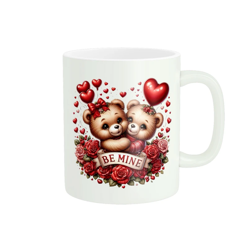 ماگ پادآفرین مدل عشق طرح LOVE خرس تدی کد PM1811