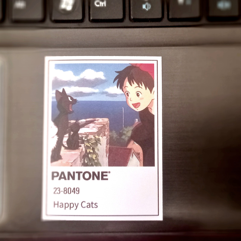استیکر لپ تاپ کالامیکس طرح انیمه پنتون مدل pantone anime full مجموعه 62 عددی