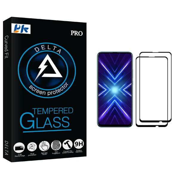 محافظ صفحه نمایش پی کی مدل Delta Glass مناسب برای گوشی موبایل آنر 9X بسته دو عددی