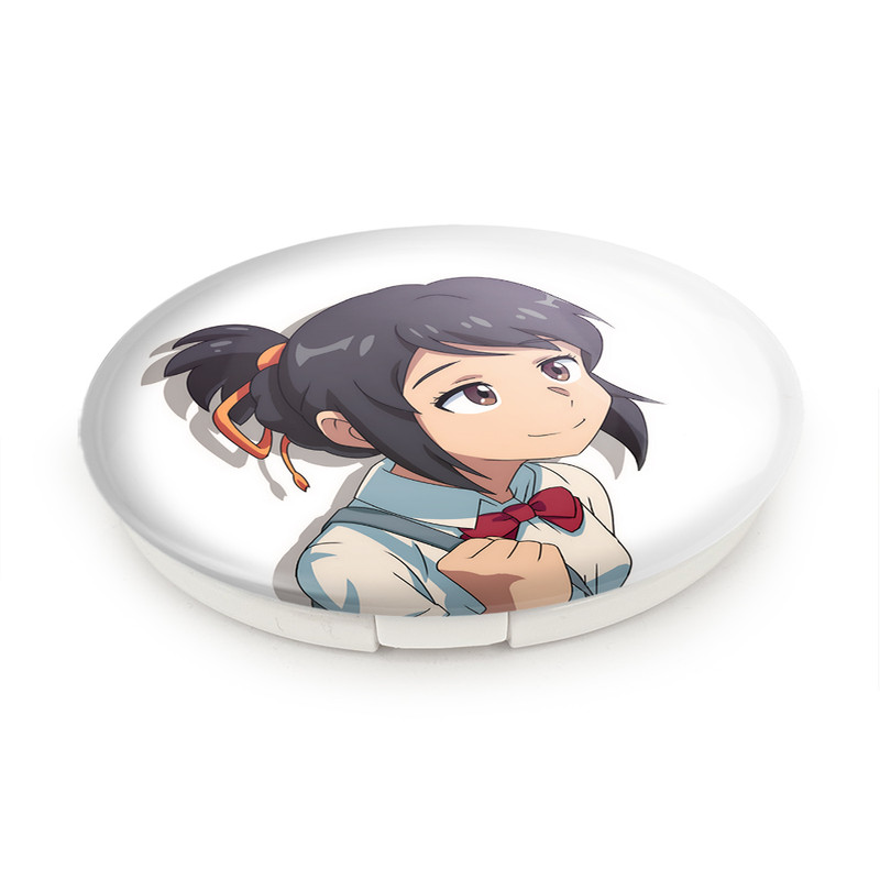 آینه جیبی خندالو طرح میتسویا میامیزو انیمه یورنیم Your Name مدل تاشو کد 16249