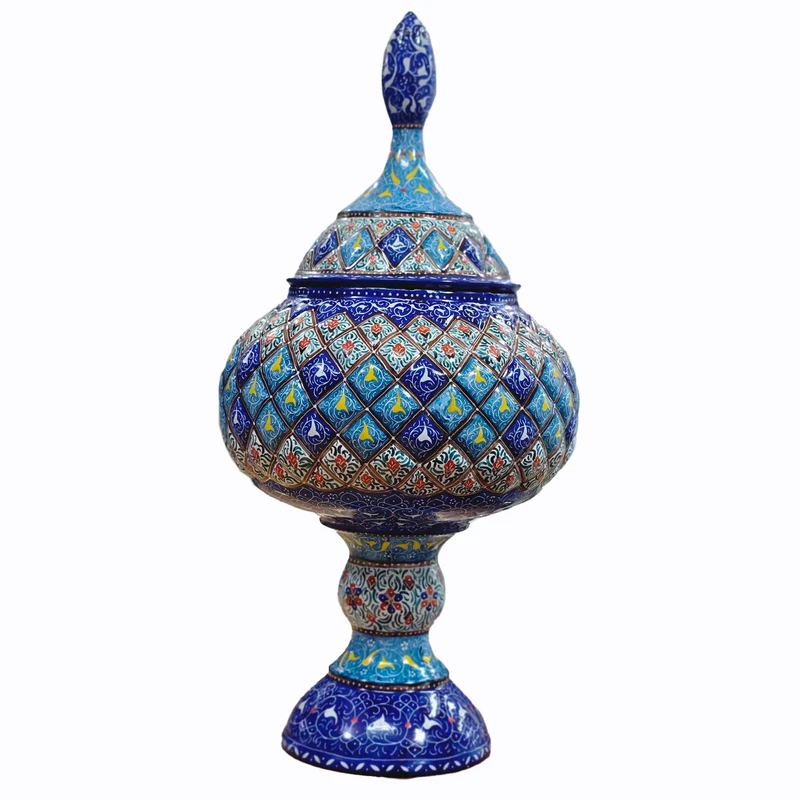 گزخوری میناکاری مسی میناسرای نیکنامی کد 3303