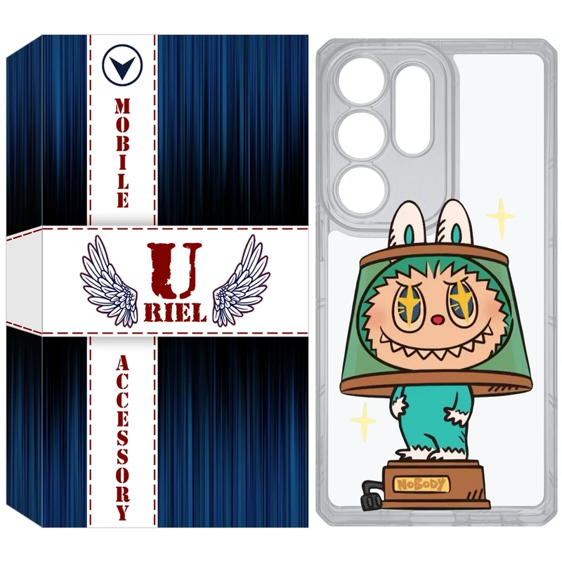 کاور یوریل قاب مدل Clear کد 126 طرح لبوبو Labubu مناسب برای گوشی موبایل سامسونگ Galaxy S25 Ultra
