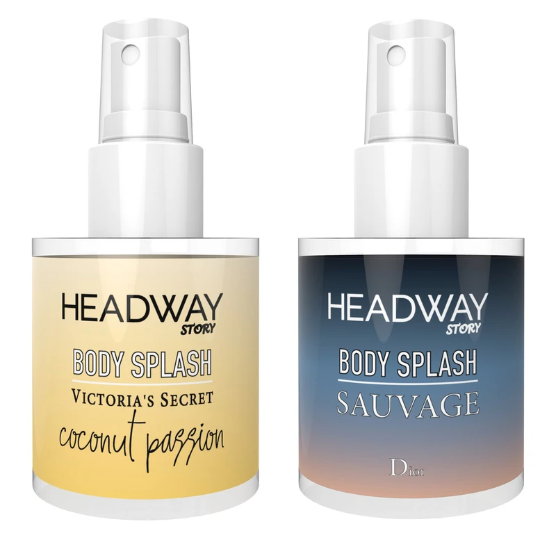 بادی اسپلش هدوی استوری مدل ساواج دیور و ویکتوریا سکرت نارگیل حجم 90 میلی‌ لیتر مجموعه دو عددی 