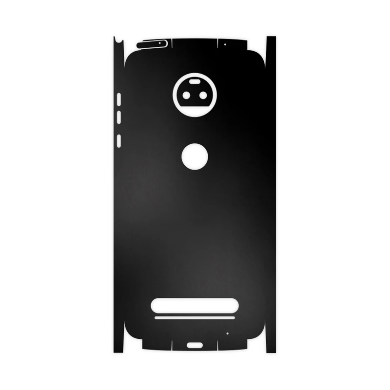 برچسب پوششی ماهوت مدل Black-Matte-FullSkin مناسب برای گوشی موبایل موتورولا Moto Z2 Force