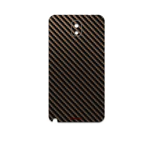 MAHOOT Glossy-Brown-Fiber Cover Sticker for Samsung Galaxy Note 3