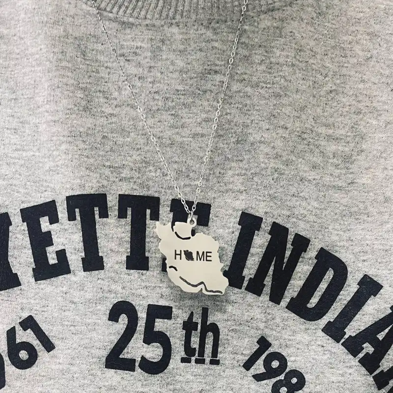 گردنبند مدل نقشه ایران Home 253