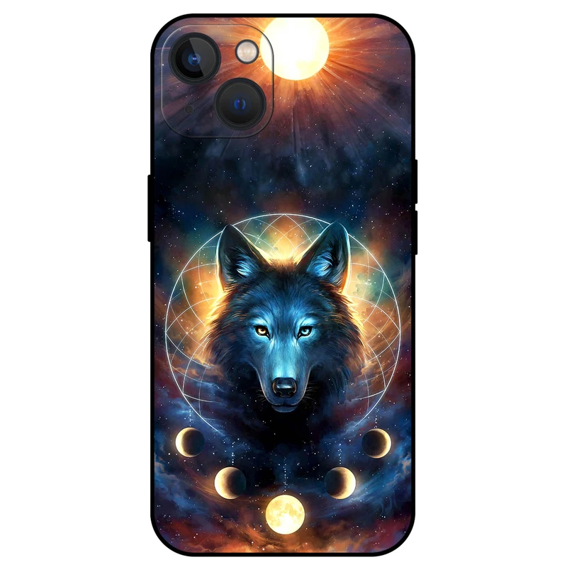کاور مگافون طرح گرگ و ماه مدل 8006 مناسب برای گوشی موبایل اپل iPhone 14 Plus  