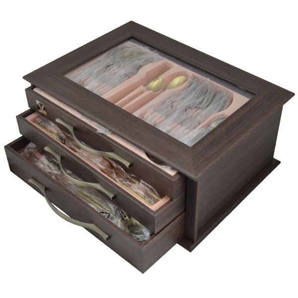 سرویس قاشق و چنگال 143 پارچه مدل فلوریدا سرویس قاشق و چنگال 143 پارچه مدل فلوریدا