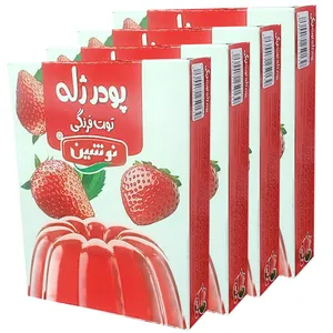 پودر ژله توت فرنگی نوشین - 100 گرم مجموعه 4 عددی