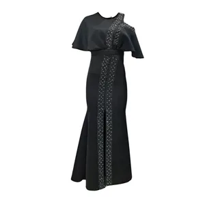 پیراهن یقه گرد زنانه مدل مجلسی سرشانه باز کد 10315