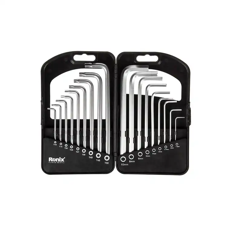 مجموعه 18 عددی آچار آلن و ستارهای رونیکس مدل RX-2052