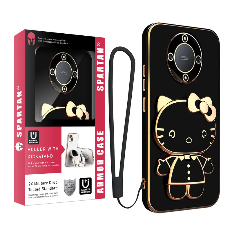 کاور اسپارتان مدل Kitty Strap مناسب برای گوشی موبایل هوآوی Magic 5 Lite به همراه بندآویز