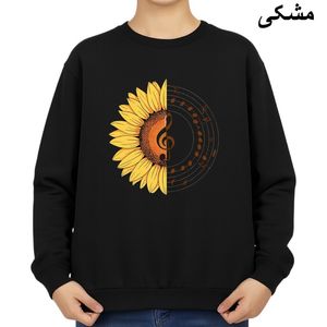 سویشرت زنانه مدل گل و موزیک