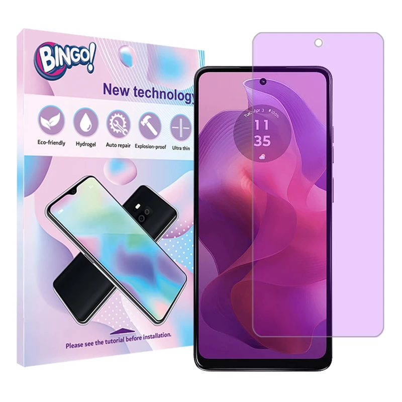 محافظ صفحه نمایش آنتی پرپل بینگو مدل Tough مناسب برای گوشی موبایل موتورولا Moto G24