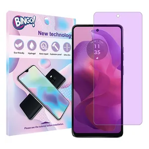 Bingo Anti-Purple Model Tough screen protector suitable for Motorola Moto G24 Mobile phone